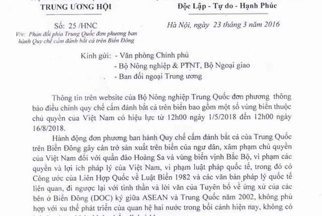 trung quốc cấm đánh cá trên biển đông-tinviettoday.vn