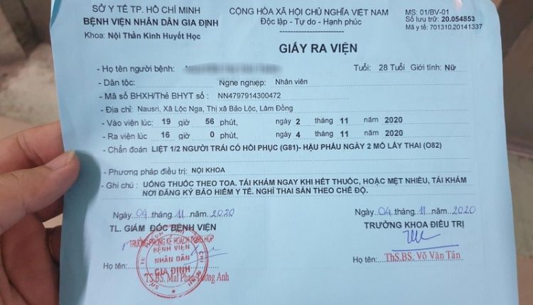 giấy ra viện