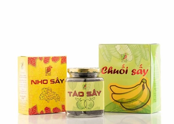 Sản phẩm nho sấy và chuối sấy Ba Mọi tin viet today vn